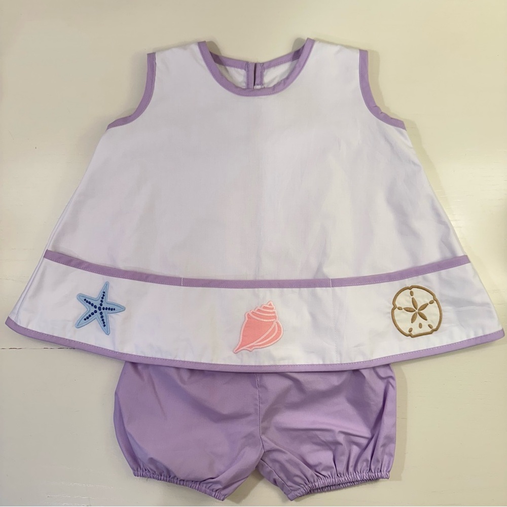 TBBC Lavender Shells Set 2T